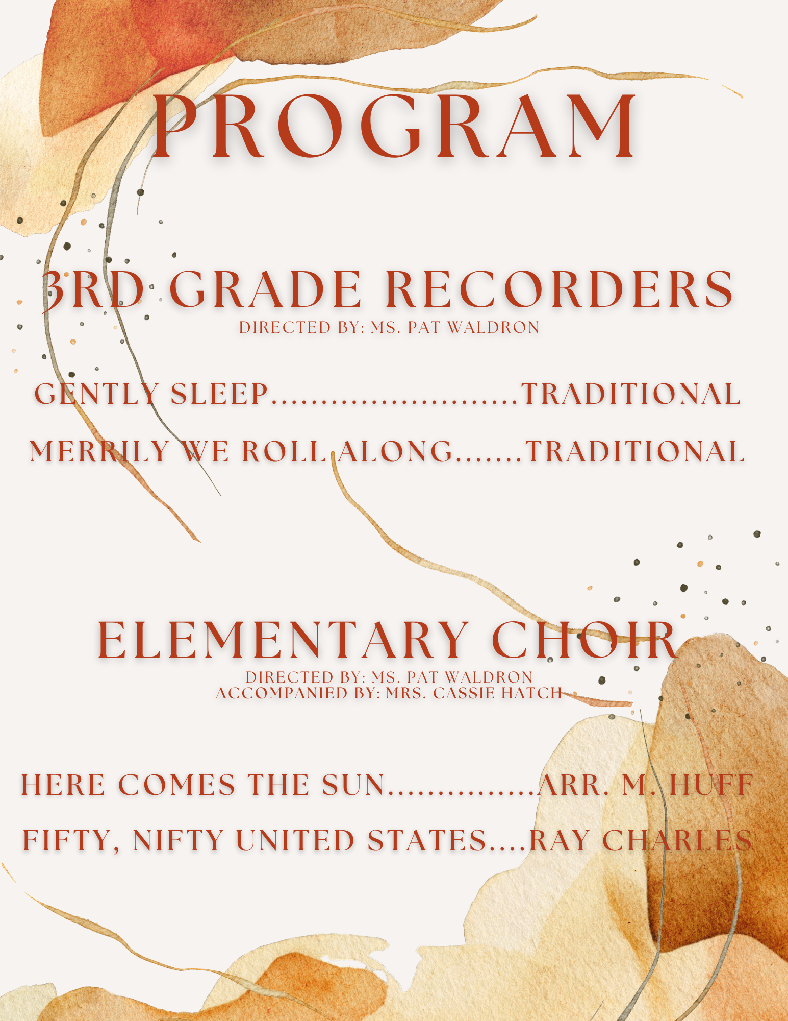 Music and arts 2025 elementary spring concert
